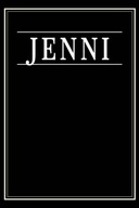 Jenni Black Lined Writing Notebook Journal with Personalized Name Jenni