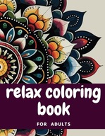 Relax coloring Book for adults Flowers faces patterns birds abstracti