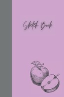 Sketch Book Purple Apple Notebook x White Paper pages Drawinq