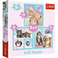 Puzzle 3w1 Słodkie zwierzaki TREFL