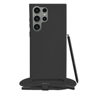 Samsung Galaxy S23 Ultra zsinóros tok - fekete