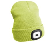 Čepice s čelovkou 45lm, nabíjecí, USB, univerzální velikost, fluorescentní