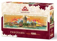 Panoramatické puzzle Istanbul - koláž 1000 dílků