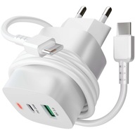 USB töltő kábellel – gyors töltés