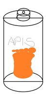 APIS Natural Cosmetics 500ml lábápoló krém