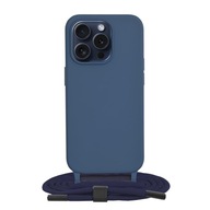 Techsuit - Etui ze sznurkiem Apple iPhone 15 Pro - Niebieski