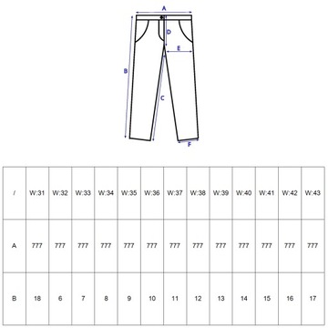 Spodnie męskie W:31