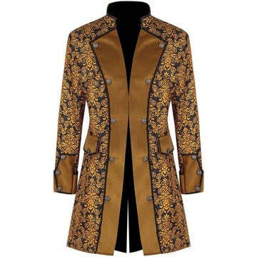 Trendy Vintage Men's Steampunk Renaissance Coat Tailcoat Medieval Jacket