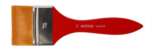 Štětec Artistick zlatý syntetický, řada 108, plochý, šířka 70 mm